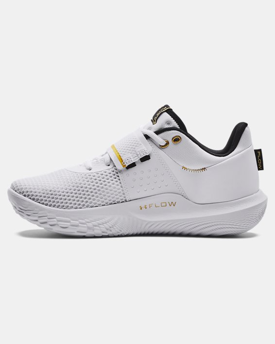 Unisex UA Flow FUTR X Basketball Shoes in White image number 1